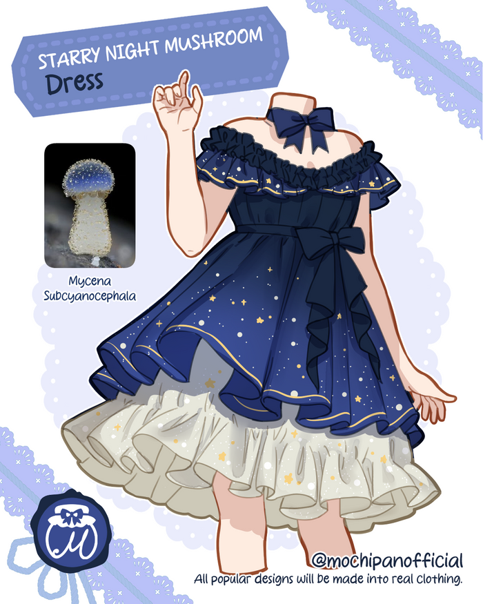 (Interest Check) Starry Night Mushroom Dress