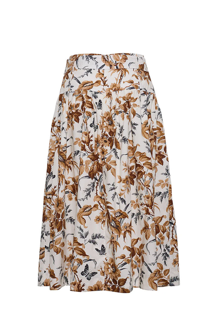 Jiya Skirt - Windsor Egret Wine