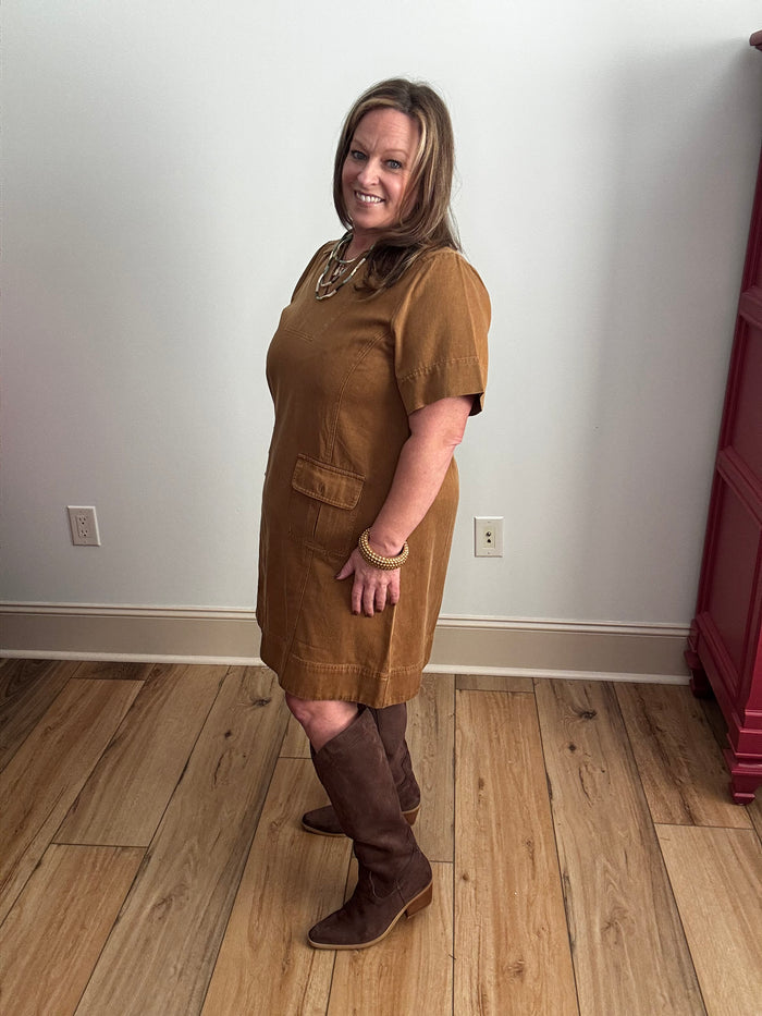 Jodifl Garment Washed Shift Dress
