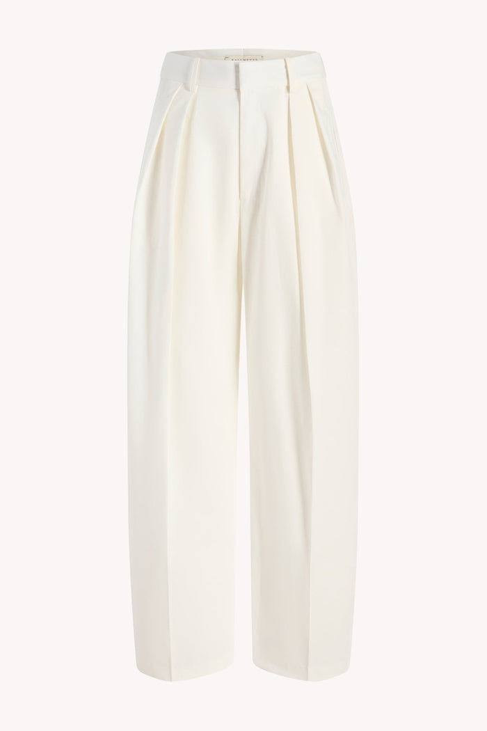 Joel Pleated Trouser - Ivory