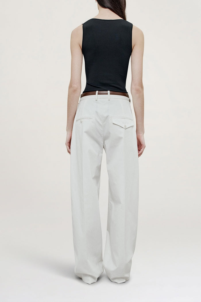 Joel Pleated Trouser - Ivory