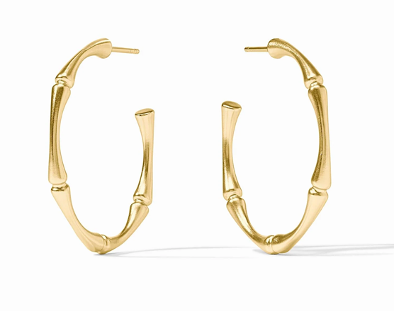 Julie Vos Bamboo Hoop Earrings