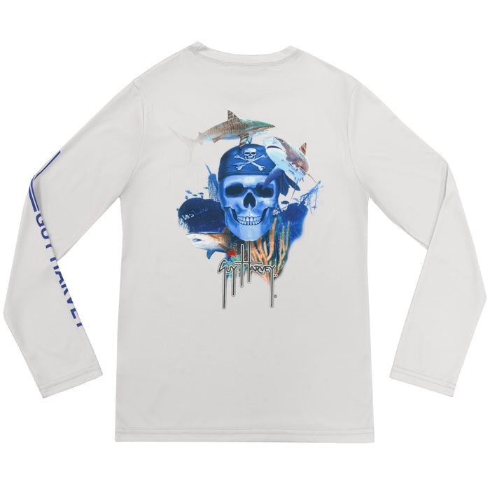 Kids Performance Sun Protection Crew - Pirate Reef