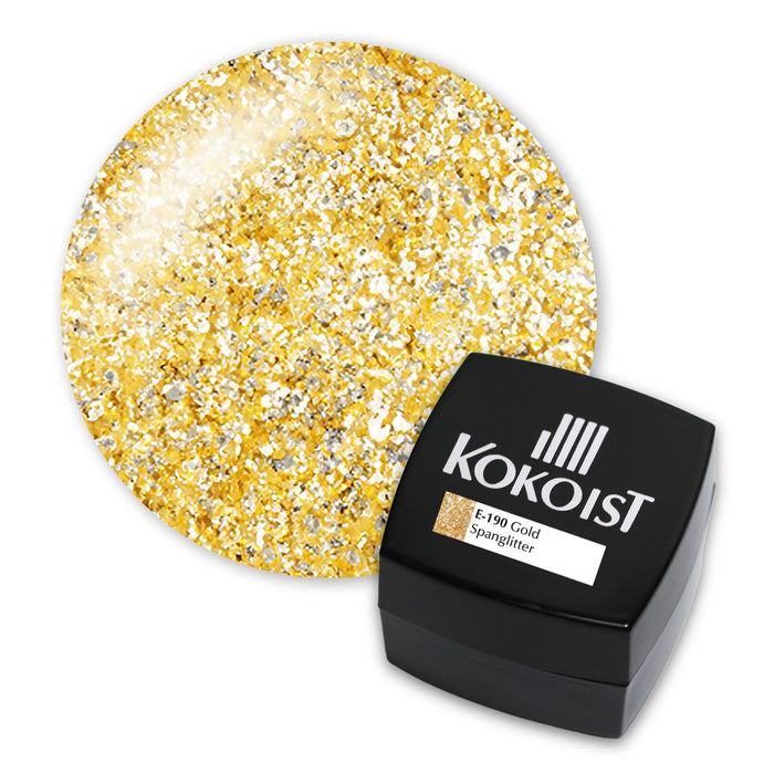 Kokoist E-190 Gold Spanglitter Color Gel KOKOIST