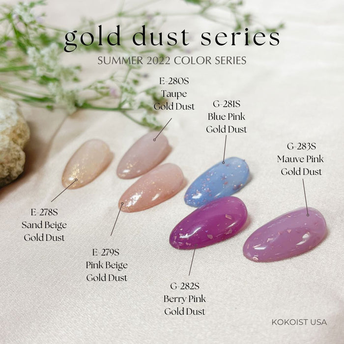Kokoist E-279S Pink Beige Gold Dust Color Gel KOKOIST