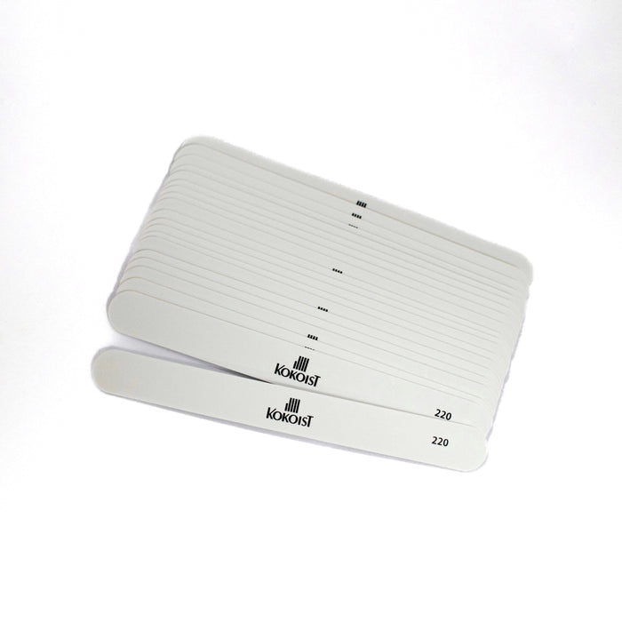 Kokoist Pack of 20 Replaceable Straight Emery Board, 220 grit Files KOKOIST