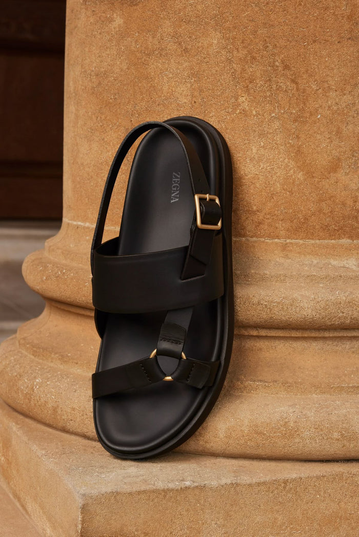 Leather Strappy Sandals
