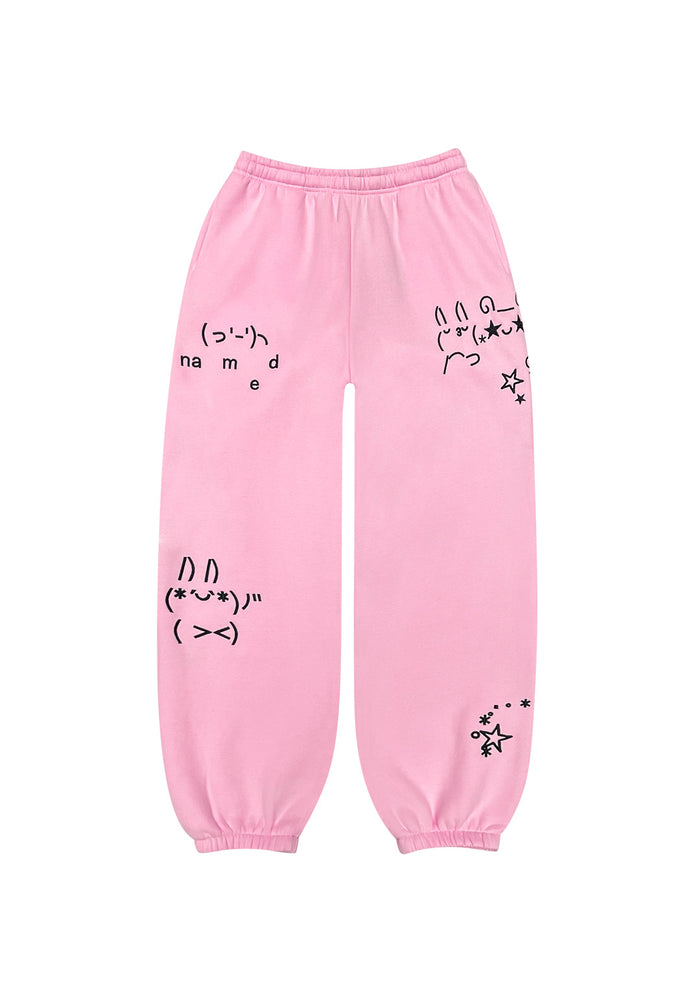 MALFUNCTION SWEATPANTS BABY PINK