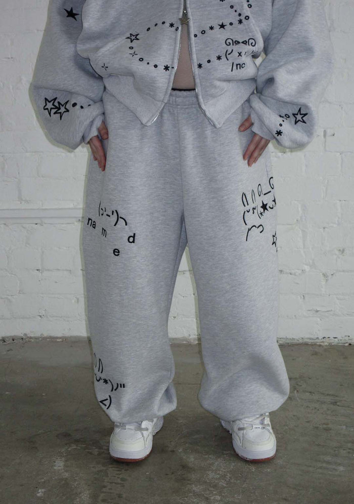 MALFUNCTION SWEATPANTS GREY MARL