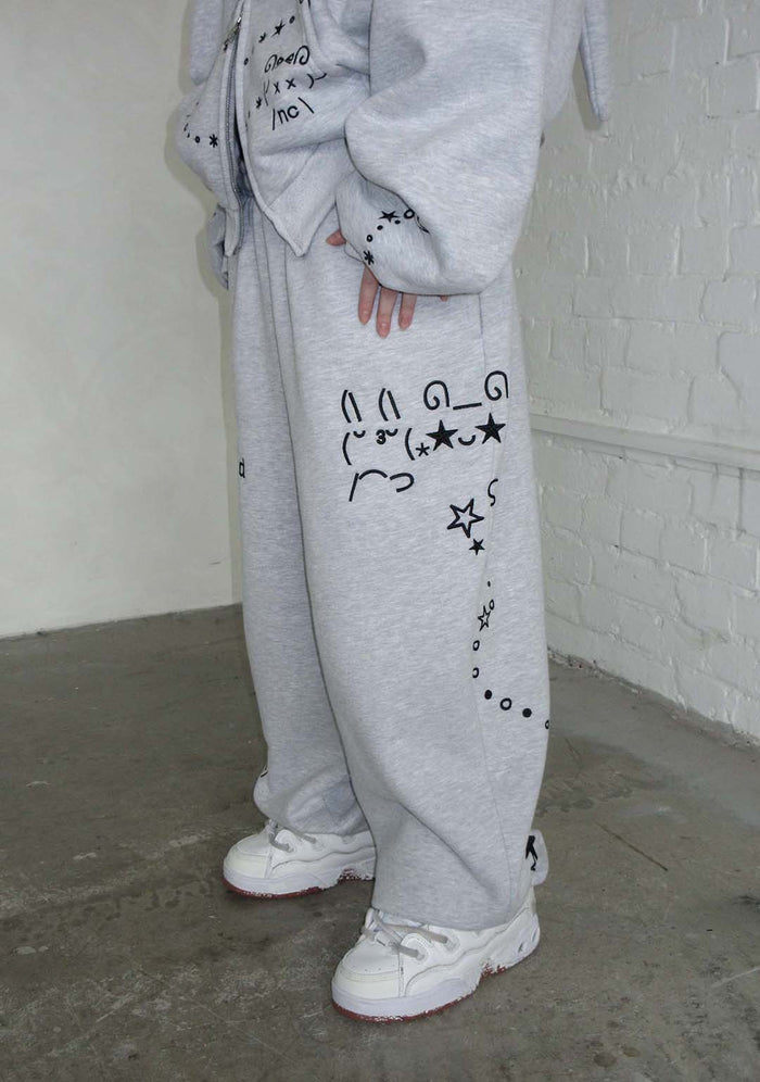 MALFUNCTION SWEATPANTS GREY MARL