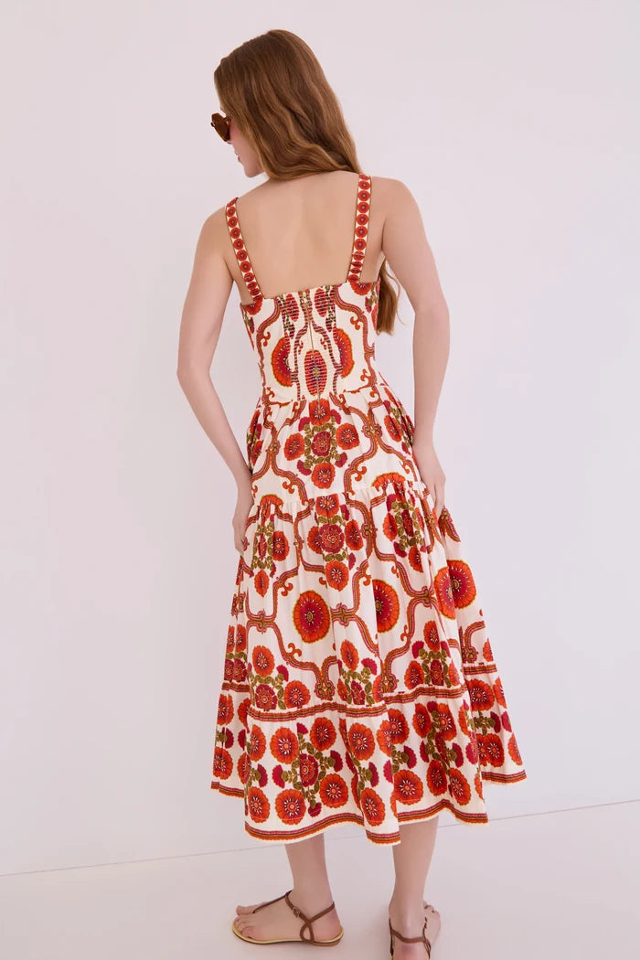 Margarita Dress - Mod Floral Ivory