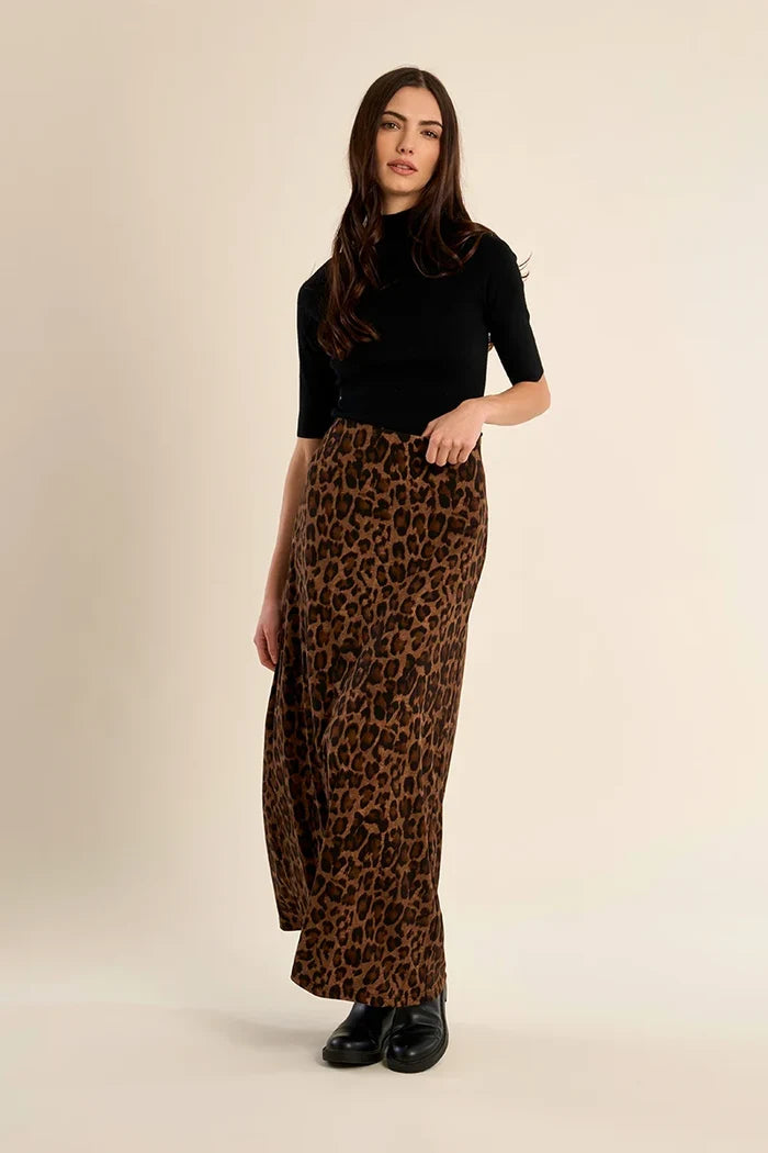 Molly Bracken Leopard Maxi Skirt