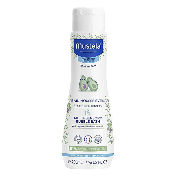 Mustela Baby Multi-Sensory Bubble Bath, Tear-Free 200ml Mustela