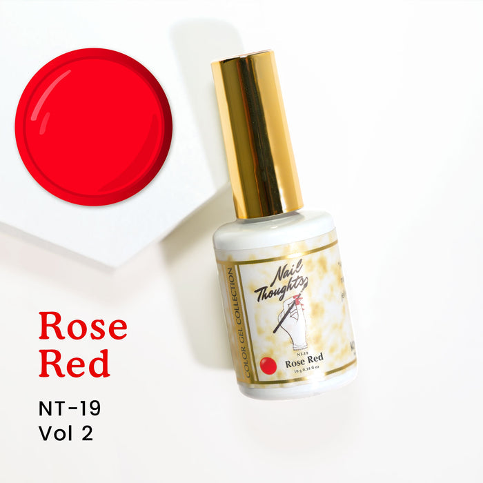 Nail thoughts NT-19 Rose Red NT Color Bottle Nail Thoughts