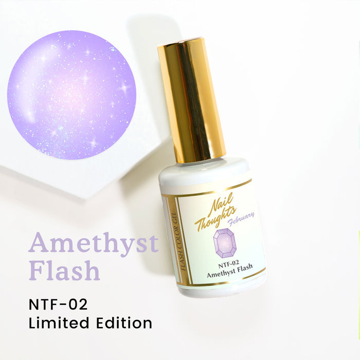 Nail thoughts NTF-02 Amethyst Flash NT Color Bottle Nail Thoughts