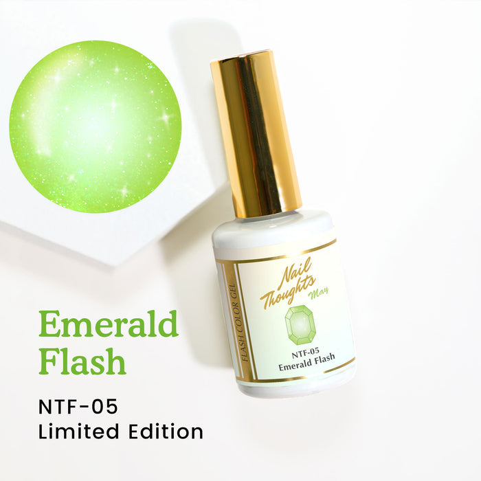 Nail thoughts NTF-05 Emerald Flash NT Color Bottle Nail Thoughts