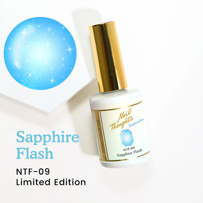 Nail thoughts NTF-09 Sapphire Flash NT Color Bottle Nail Thoughts