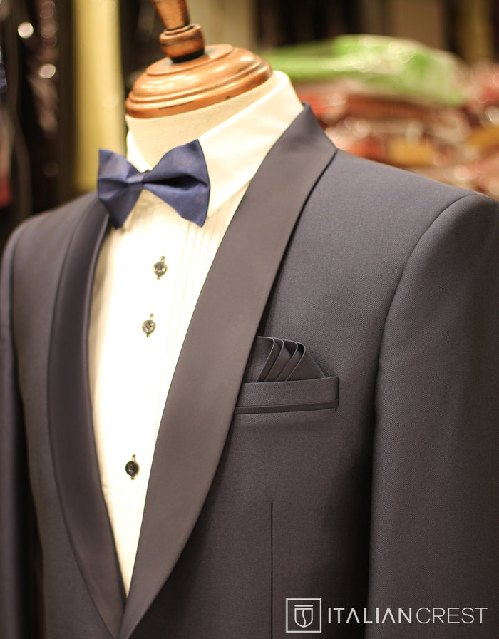 Navy Blue 2-Piece Tuxedo Suit