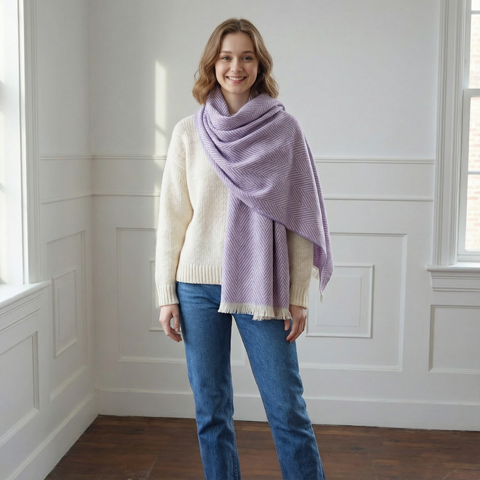 Neon Shawls (70x180cm) - Lilac