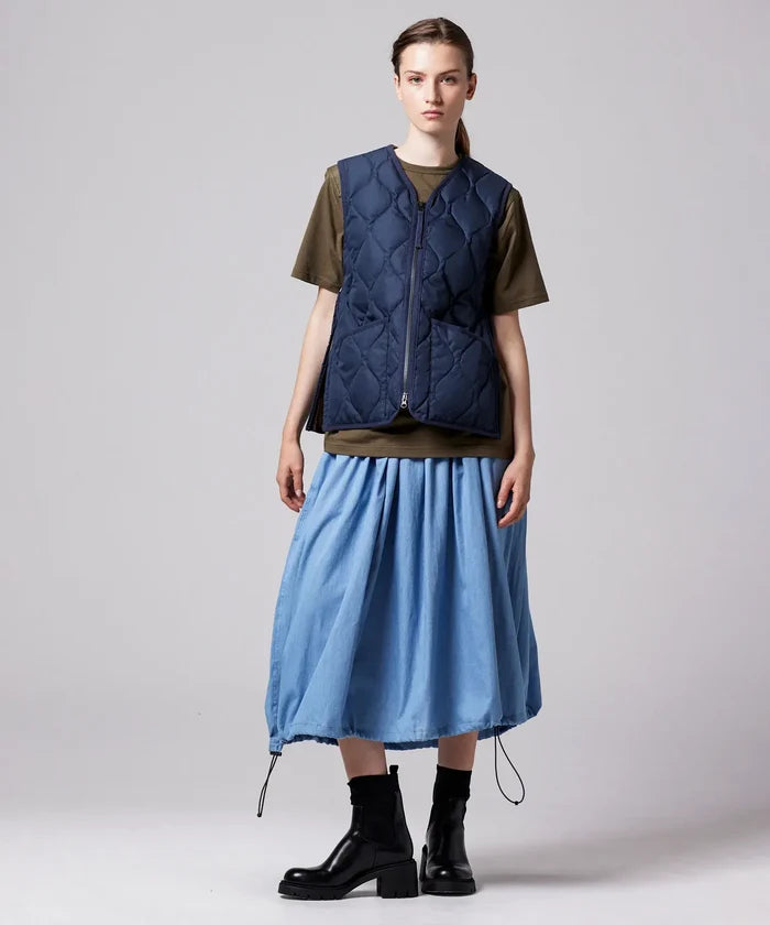 Non down Military Gather Skirt