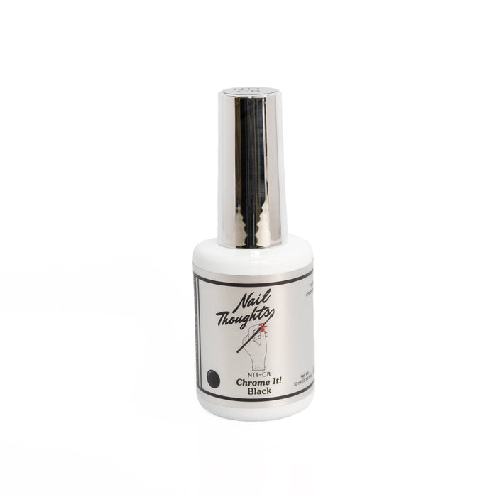 NTT-CB Chrome It! Black Non-Wipe Gel Top Coat Gel Nail Thoughts