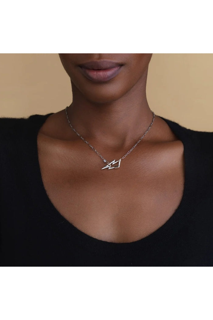 Old World Chain in Silver - 14k Yellow Gold Loops