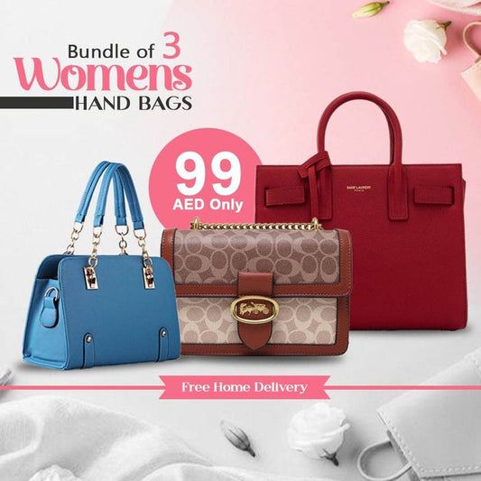 PACK OF 3 WOMENS HAND-BAGS - Dubai Offers Today