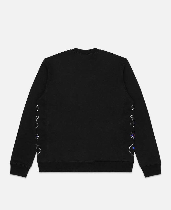Paisley Studded Sweatshirt (Black)