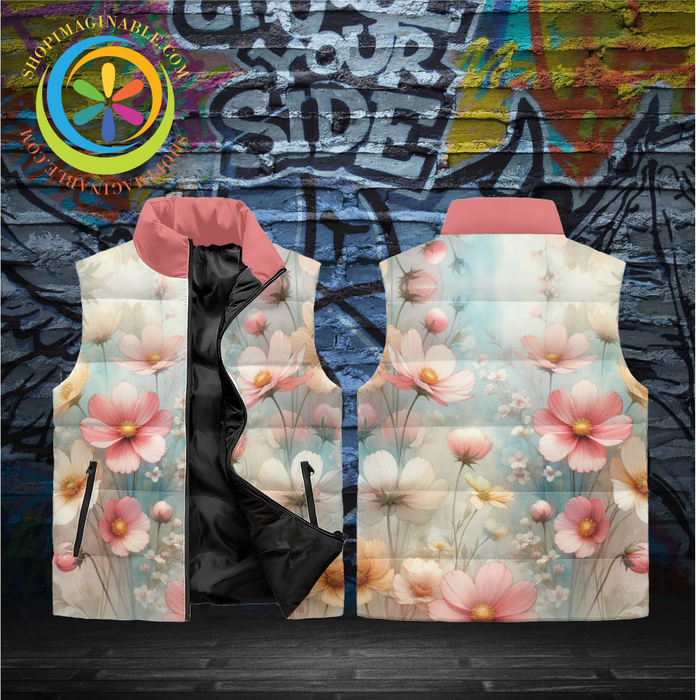 Pastel Garden Puffer Vest