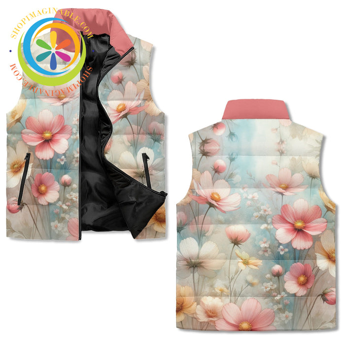Pastel Garden Puffer Vest