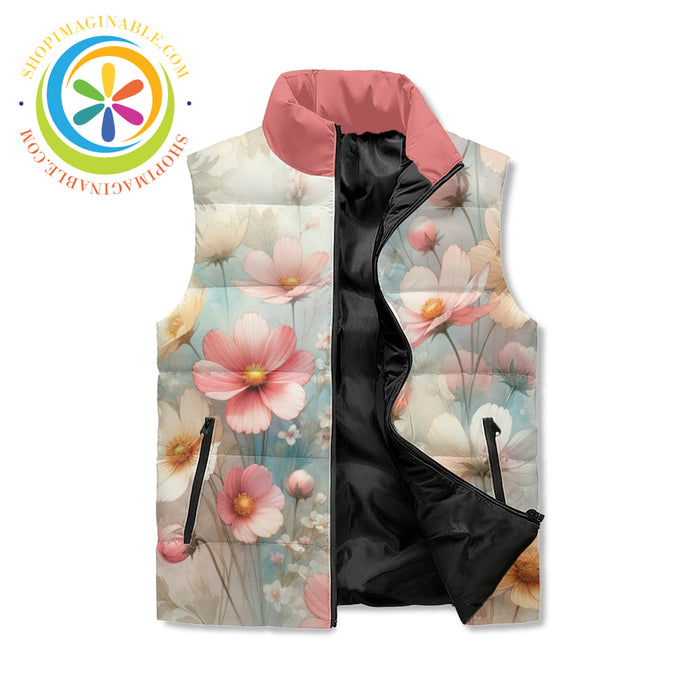 Pastel Garden Puffer Vest