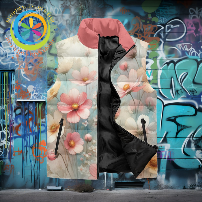 Pastel Garden Puffer Vest