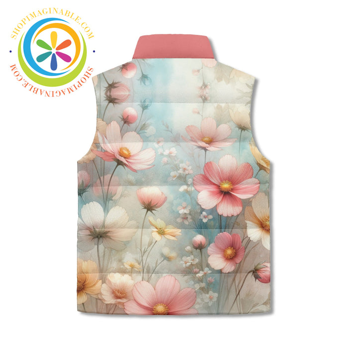 Pastel Garden Puffer Vest