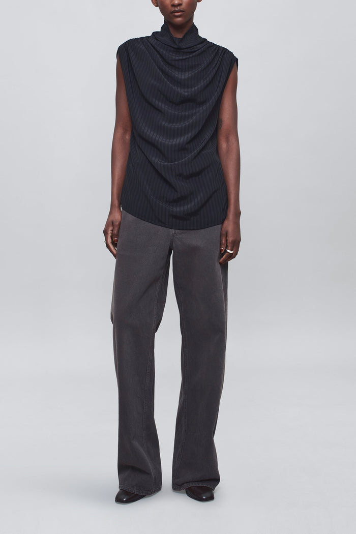 Penny Draped Top - Shadow
