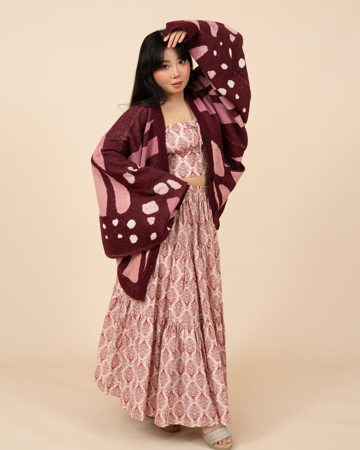 Pink Monarch Cardigan