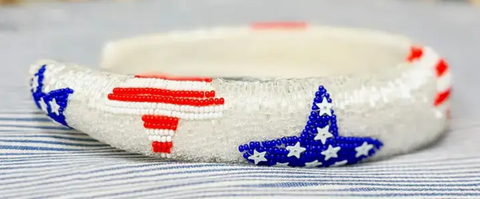 Prep Obsessed Seed Beaded Headband