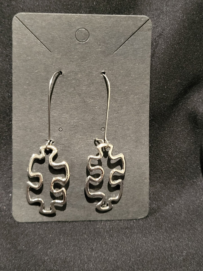 Puzzle Piece Earrings