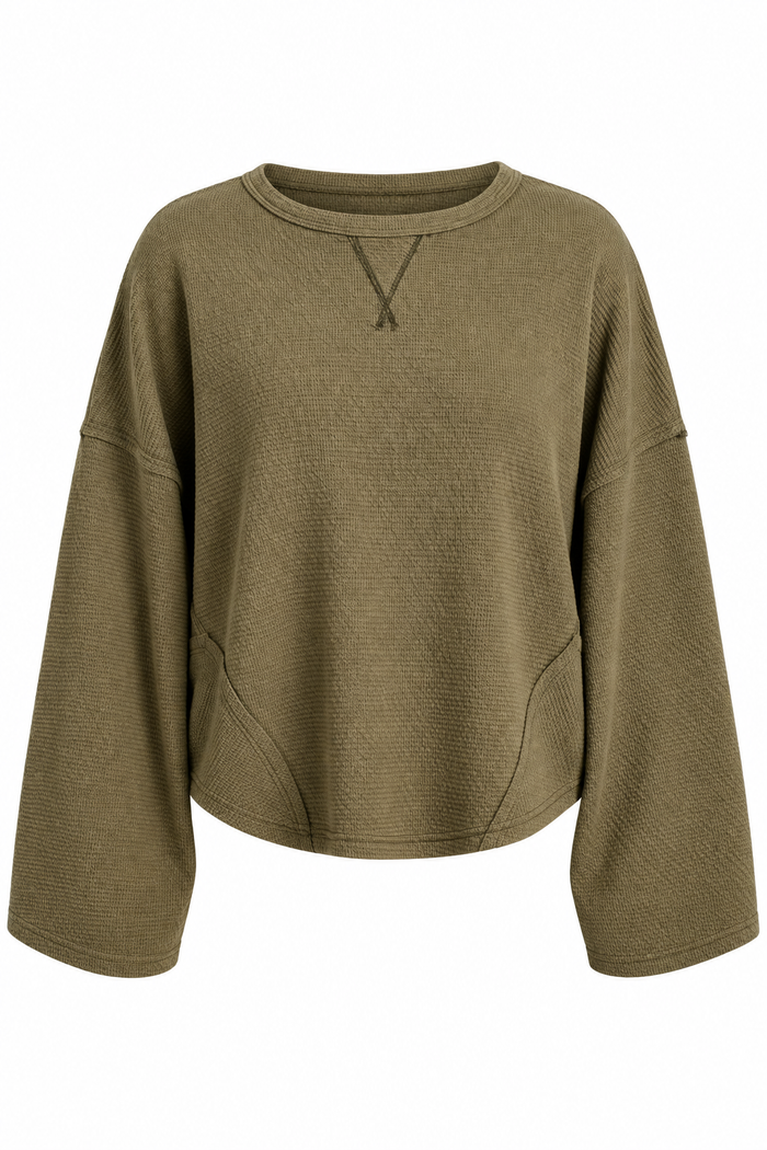 Ready Anytime Textured Knit Top