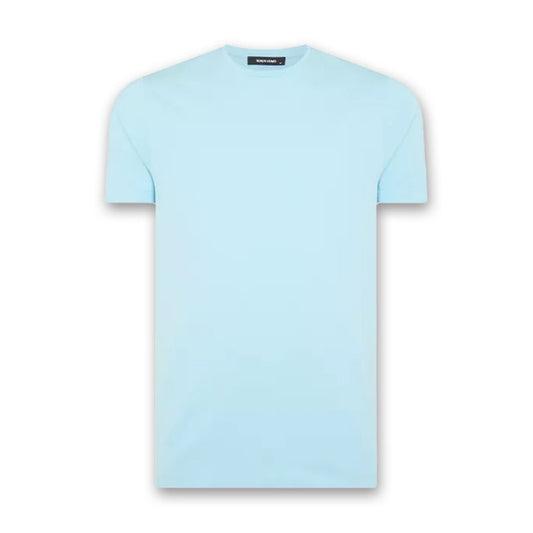 Remus - Plain Stretch T-Shirt in Sky Blue - Nigel Clare