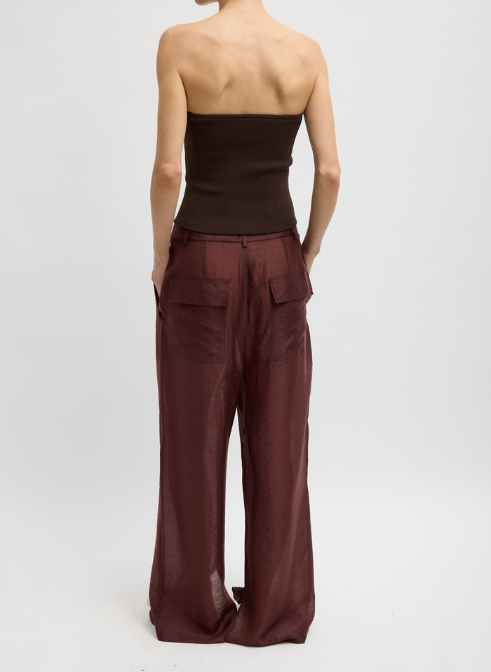 RIBBED SWEATER TUBE TOP