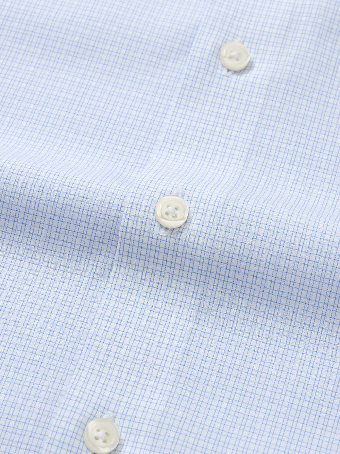 Riviera Light Blue Double Grid Shirt - Atica Man