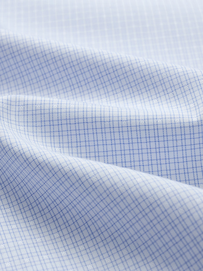 Riviera Light Blue Double Grid Shirt - Atica Man