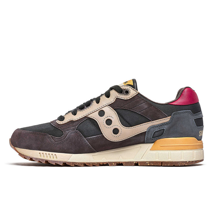 Saucony - Shadow 5000 Distressed Trainers in Black/Brown - Nigel Clare