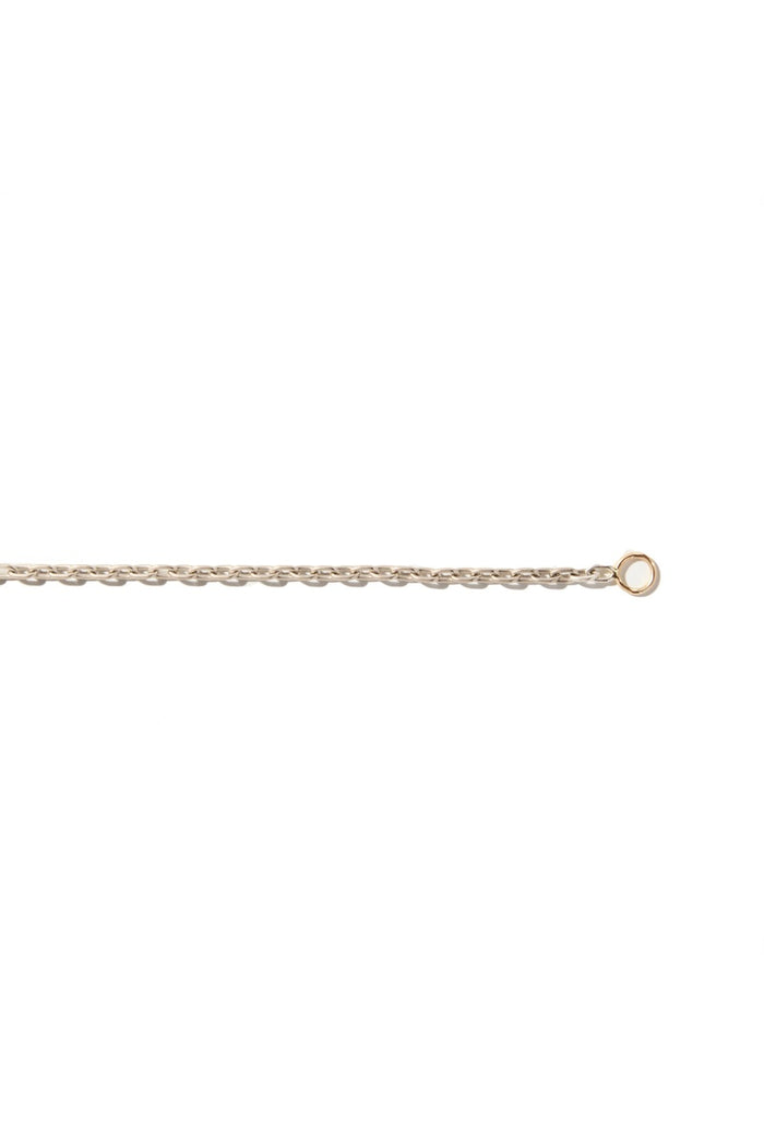 Silver Pulley Chain Bracelet - Silver w/ Yellow Gold Loops