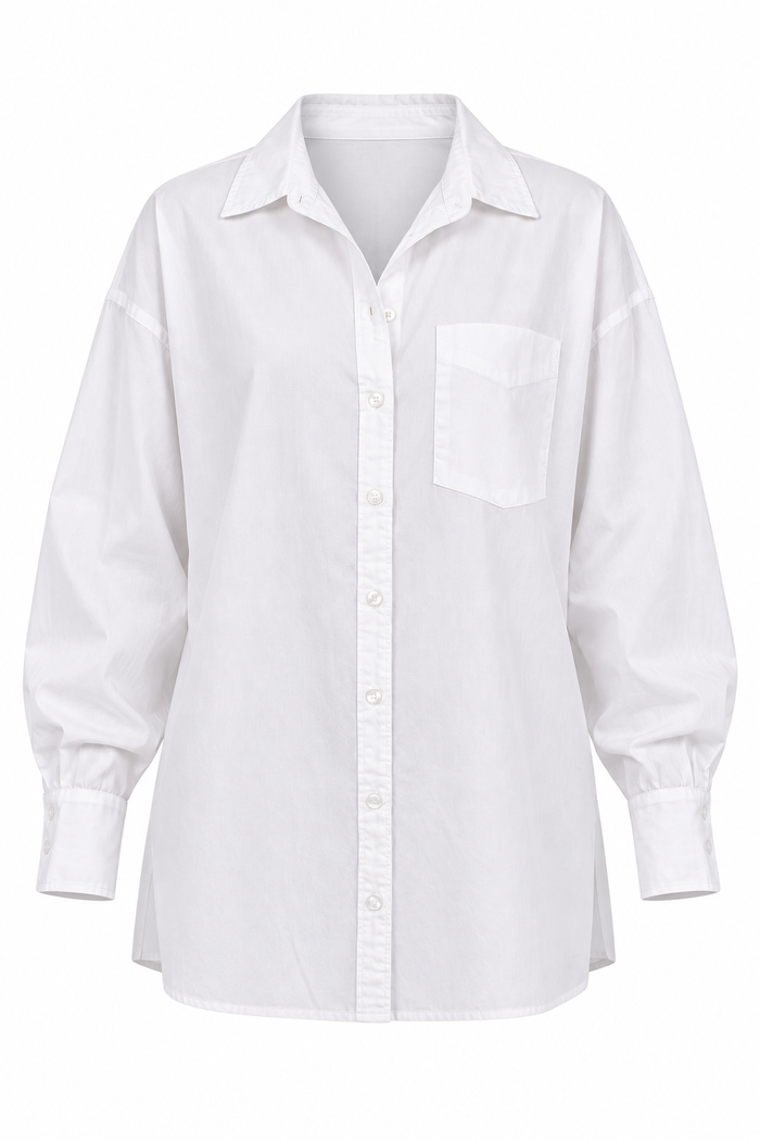 Simply Well Dressed White Button Up Blouse