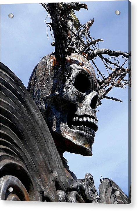 Skull Warrior - Acrylic Print - Fry1Productions