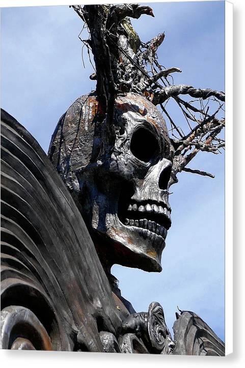 Skull Warrior - Canvas Print - Fry1Productions