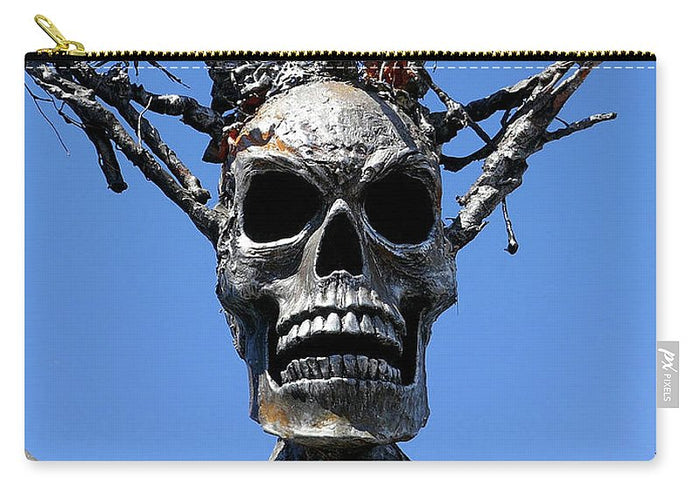 Skull Warrior Stare - Carry-All Pouch - Fry1Productions