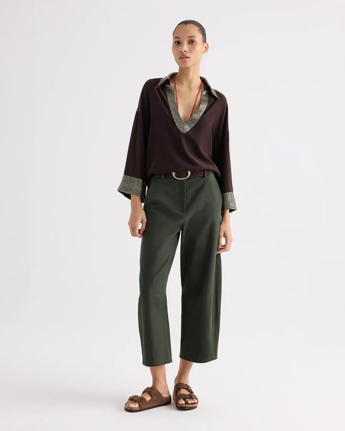 Slouchy Bf Trouser - Rosen