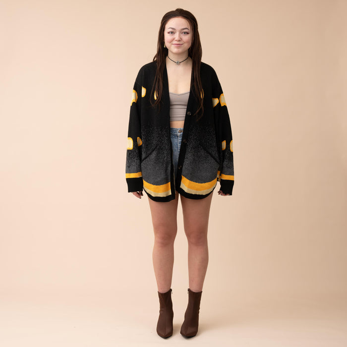Smoky Emperor Moth Cardigan
